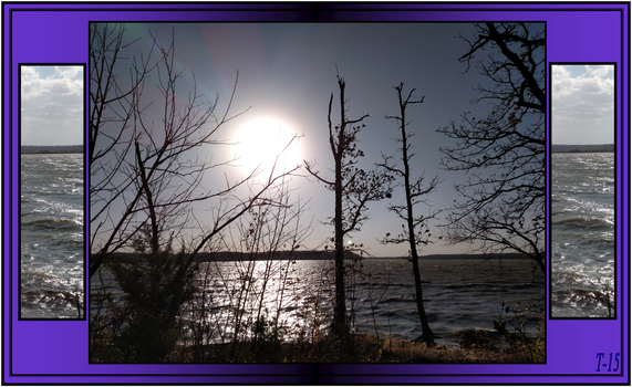 Clinton Lake Early Fall with Lots of Wind 2015