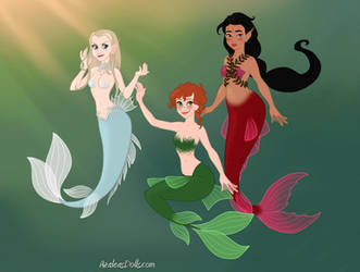 Three Mermaid Pirates