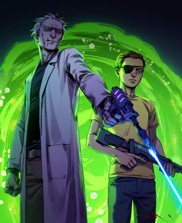 evil Rick and Morty by CarassiusVigorous on DeviantArt