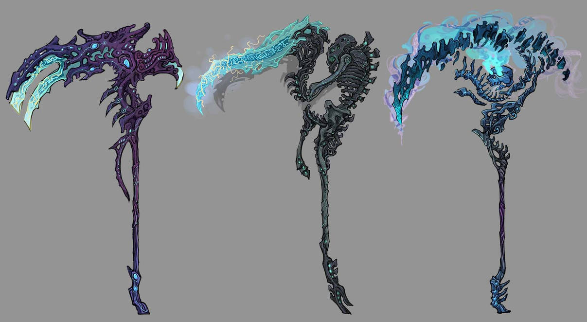 Concept design (scythe) 01a by RicoGangga on DeviantArt