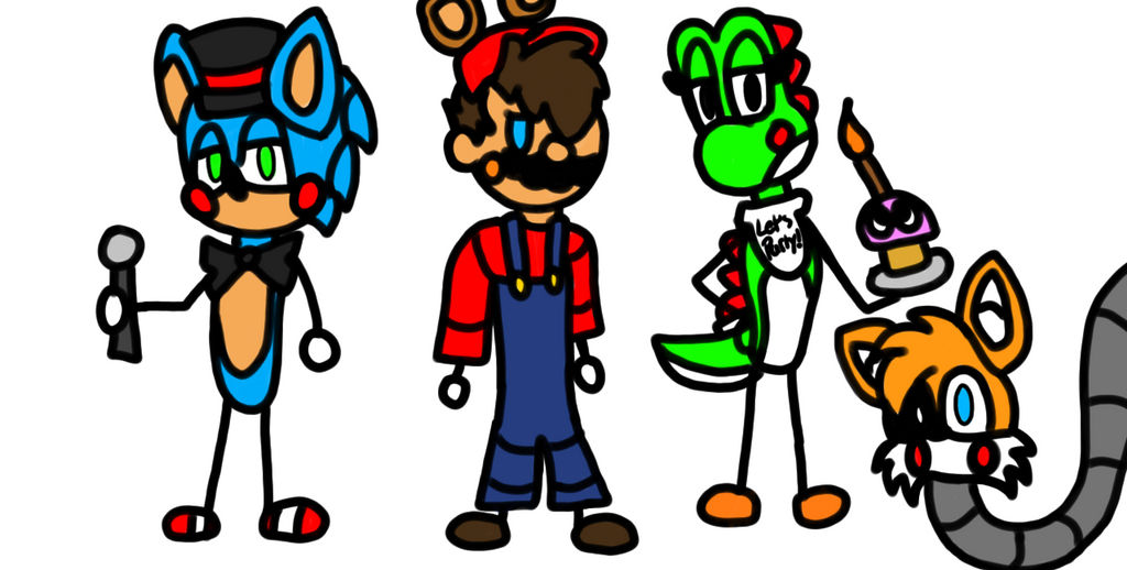 Chibi Fnas Characters (Part Two) by Penfamer2015 on DeviantArt