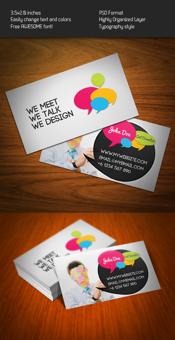 Bubble Talk Business Card