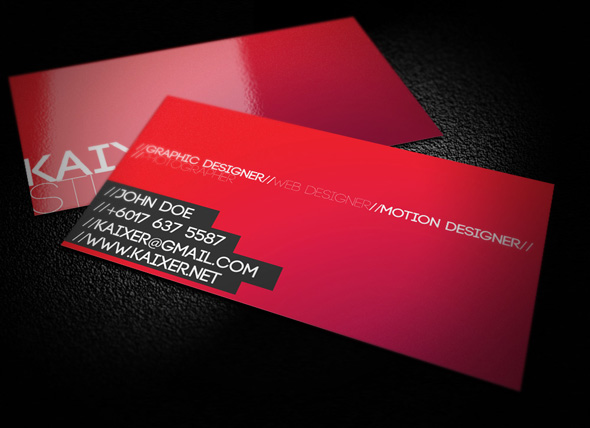Minimal Style Business Card by KaixerGroup