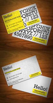 Alphabet Business Card