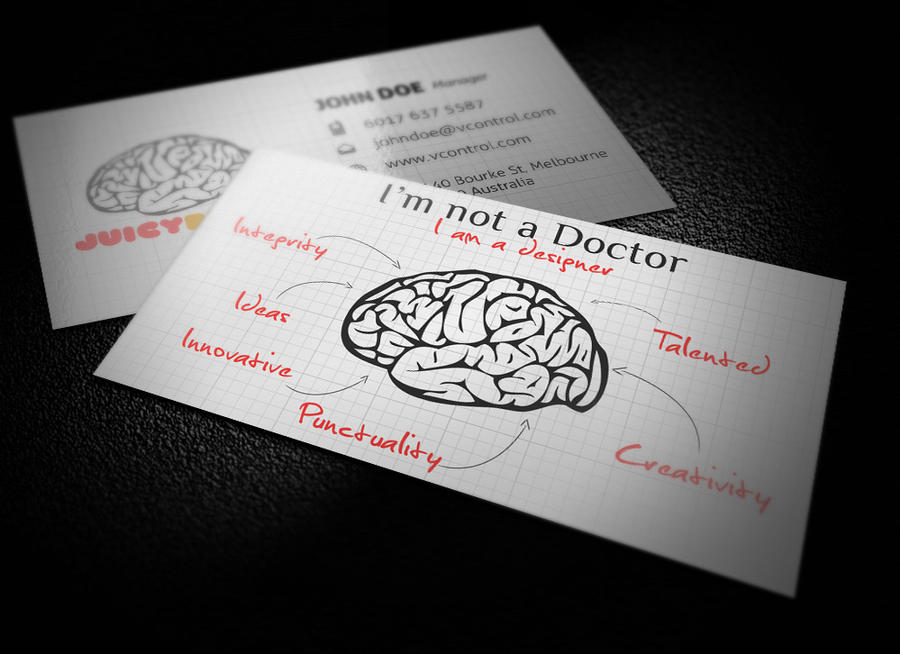 Juicy Brain Business Card No.4 by KaixerGroup