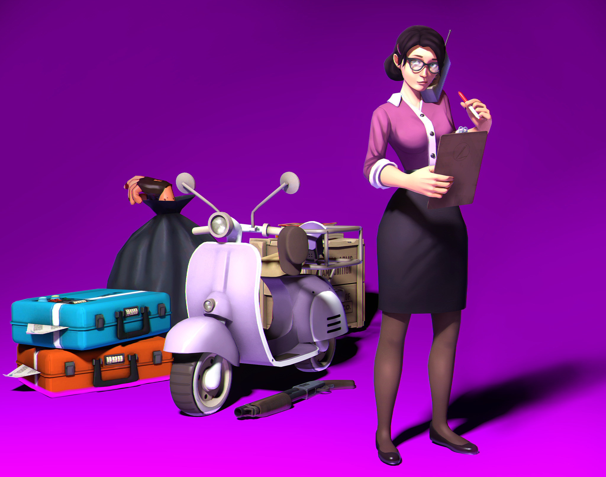 (SFM) #1 overworked Assistant by ZeUniqueArtist on DeviantArt