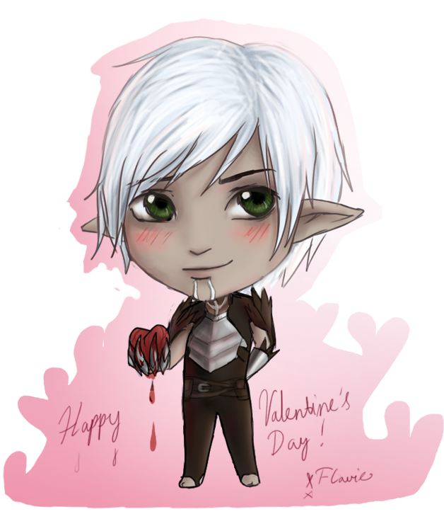 Valentine's Day Fenris chibi