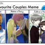 My Top 5 Favorite Couples Meme