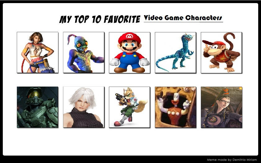 My Top 10 Favourite Video Games of All Time Meme by Kostyurik on DeviantArt