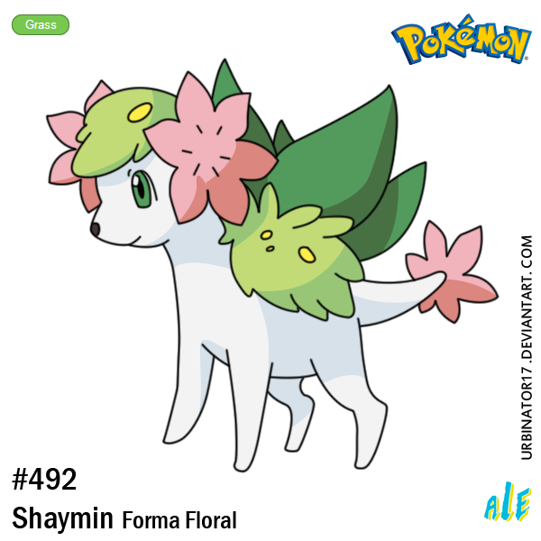 Shaymin forma floral by Urbinator17 on DeviantArt