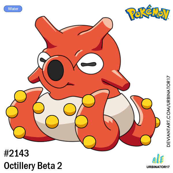 Octilleryu Octillery Beta 2 by Urbinator17 on DeviantArt
