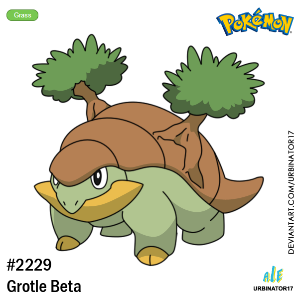 Grotle Deviantart Grotle Beta by Urbinator17 on DeviantArt
