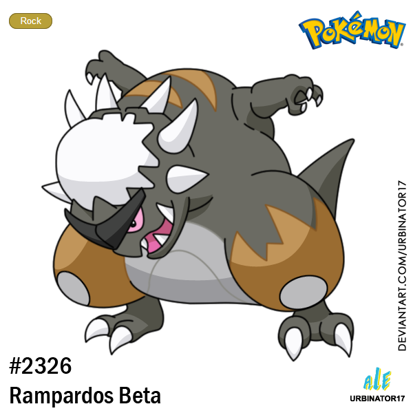 Variant Rampardos Rampardos Beta by Urbinator17 on DeviantArt