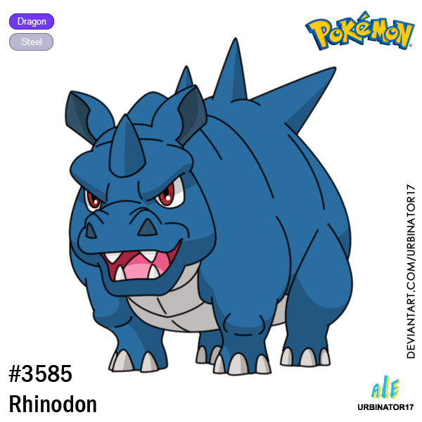 Pokemon Ryno Rhinodon by Urbinator17 on DeviantArt