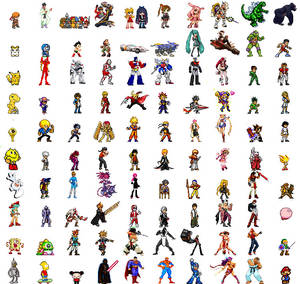 100 sprites