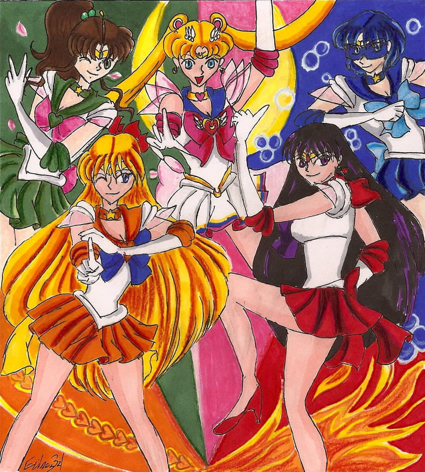 Sailor Moon The Original Magical Girls By Evilness321 On Deviantart