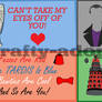 Doctor Who Valentines Cards Set of Four (CHEAP)