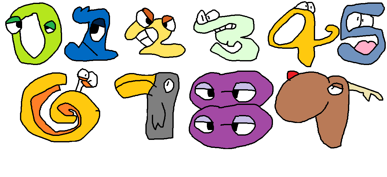 Two - Number lore / Alphabet lore by jackson6482 on DeviantArt