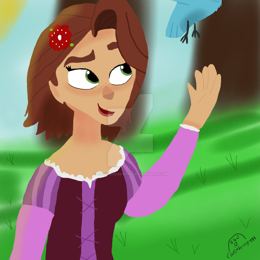 Rapunzel's short hair by CookieHusky799 on DeviantArt Rapunzel's short hair by CookieHusky799 on DeviantArt