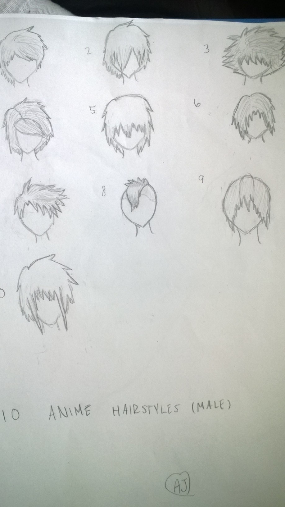 10 Male Anime Hairstyles by AliLover78 on DeviantArt