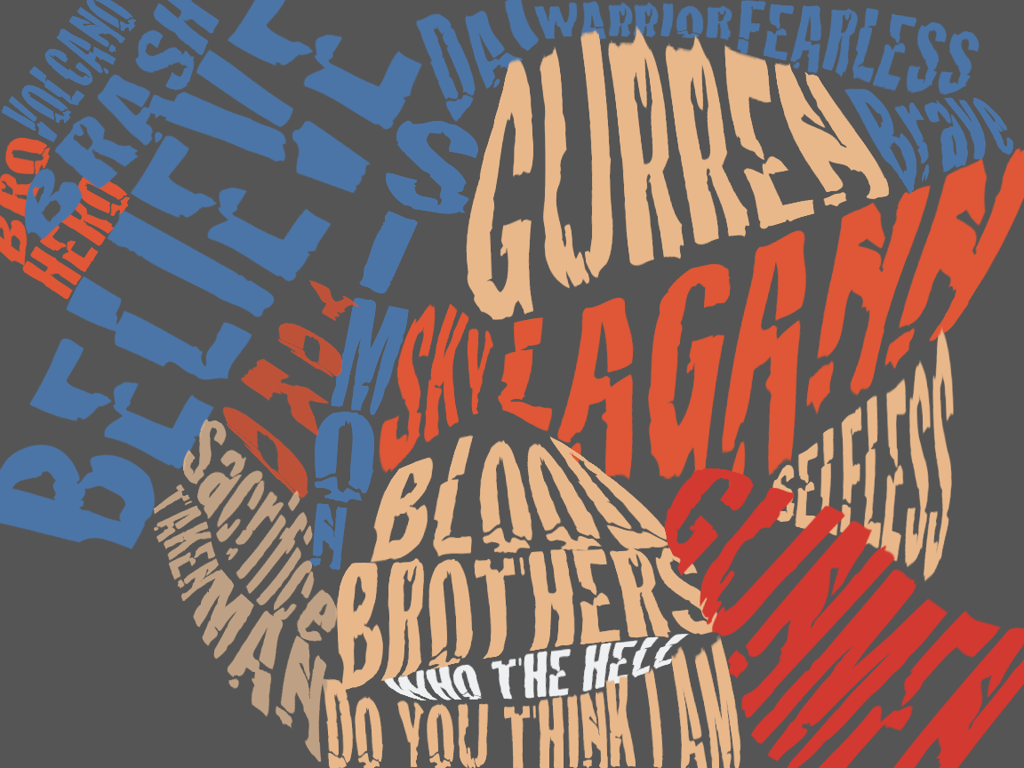 Kamina Typography redux