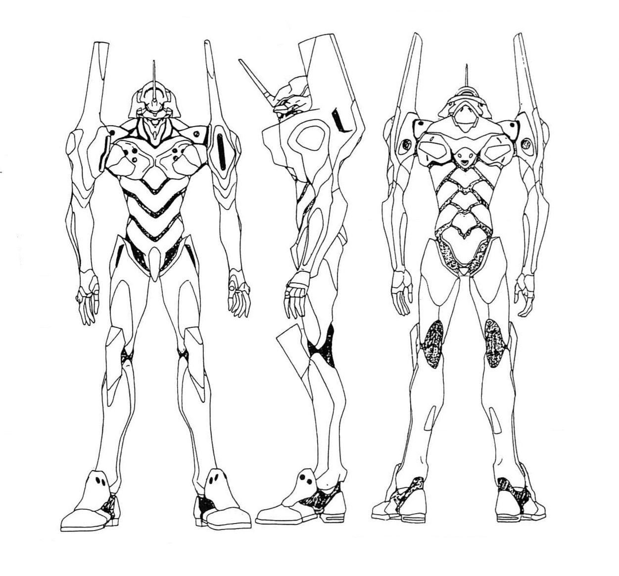 Eva Mech Back Evangelion- Unit 01 by VectorArts on DeviantArt