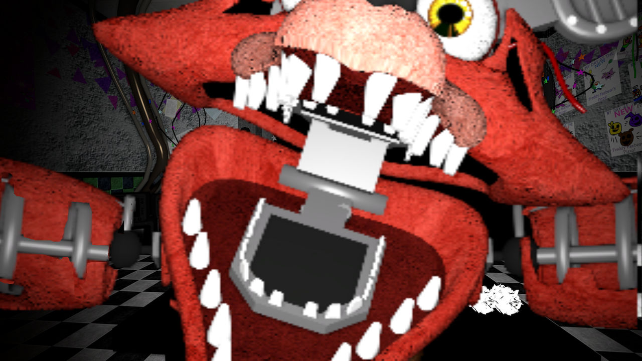 Withered foxy jumpscare by randomwolfdragon on DeviantArt