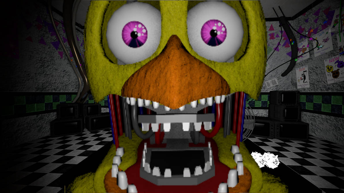 Withered Chica's jumpscare GH - Five Nights at Freddy's Trading Card 060