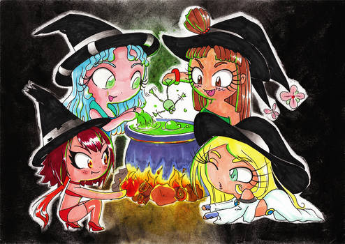 Las 4 Elementas en Halloween C