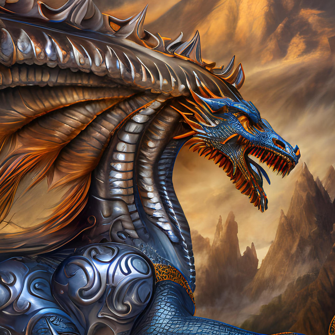 Runecarved Dragon by saralgam1980 on DeviantArt