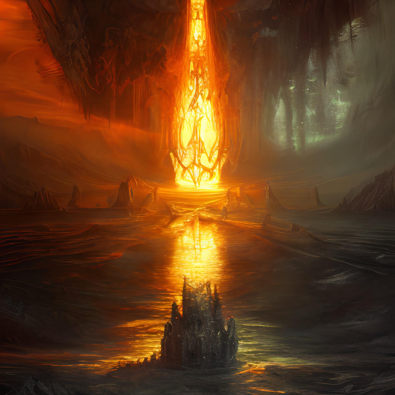The Flaming Tower of Duke Teer by saralgam1980 on DeviantArt