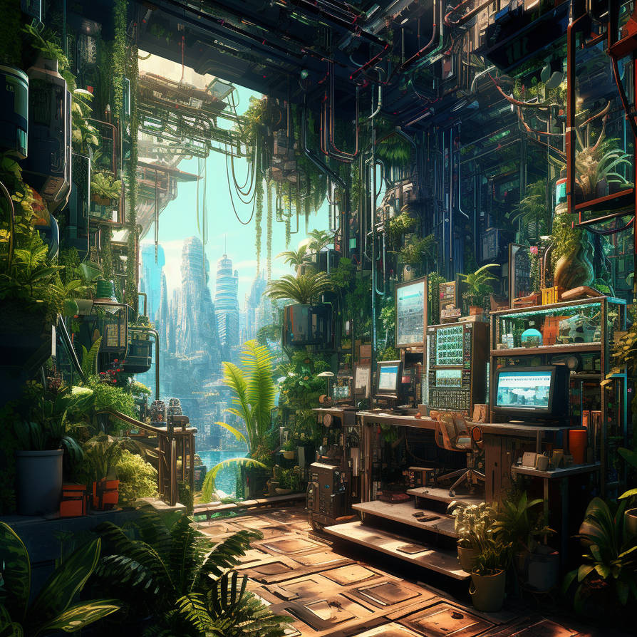 Tech Rooom Tropical Tech Room by saralgam1980 on DeviantArt