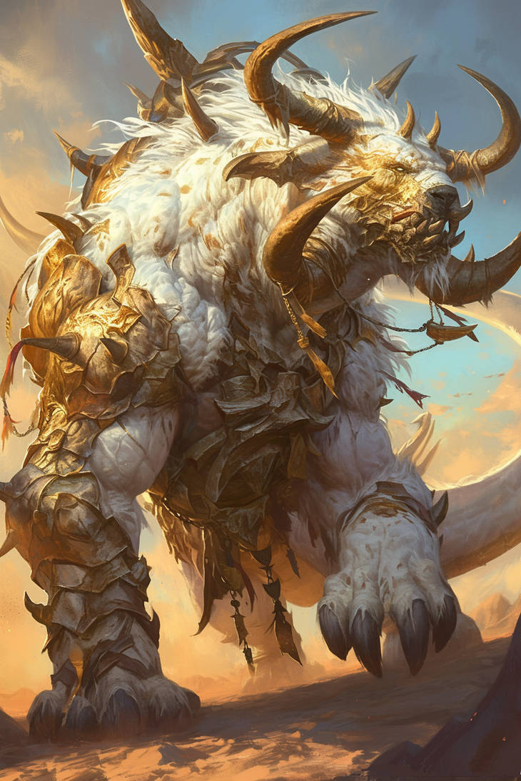Bohemoth Fans Goldhorn Behemoth by saralgam1980 on DeviantArt