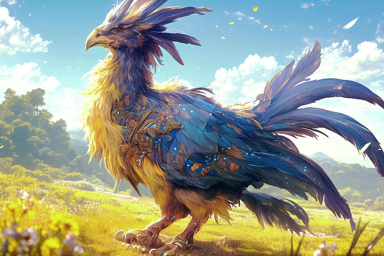 Robo Chocobo Royal Chocobo Flock Master by saralgam1980 on DeviantArt