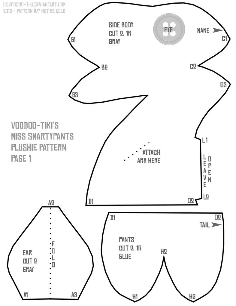 Miss Smartypants pattern 1 by Voodoo-Tiki