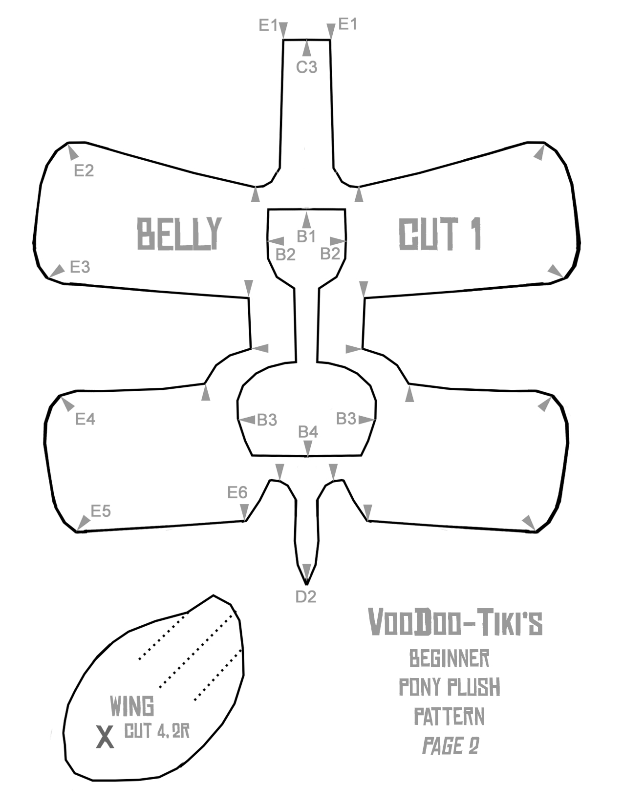 Beginner Pony Plushie Pattern 2