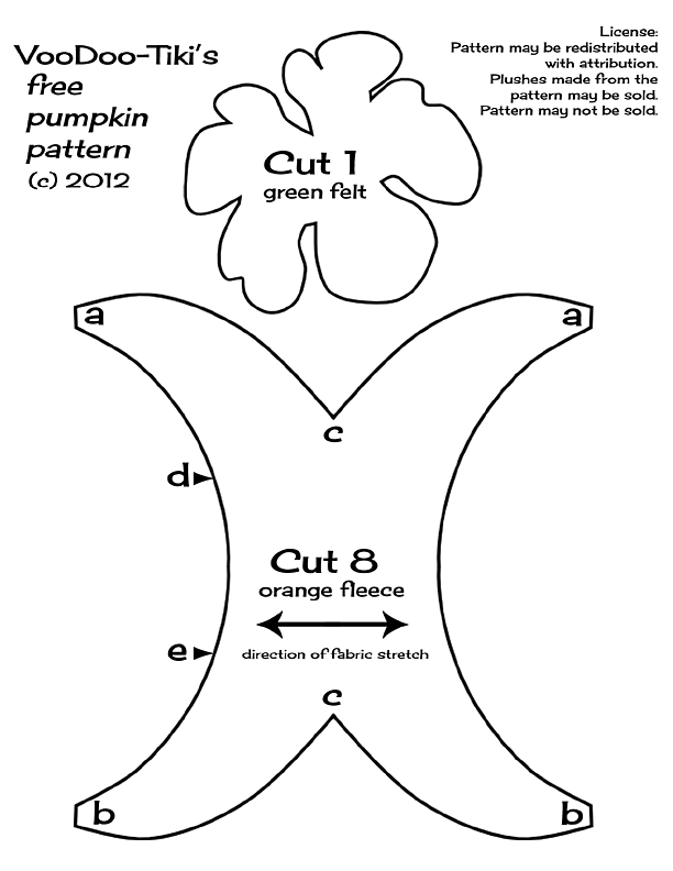 Pumpkin Plushie Pattern