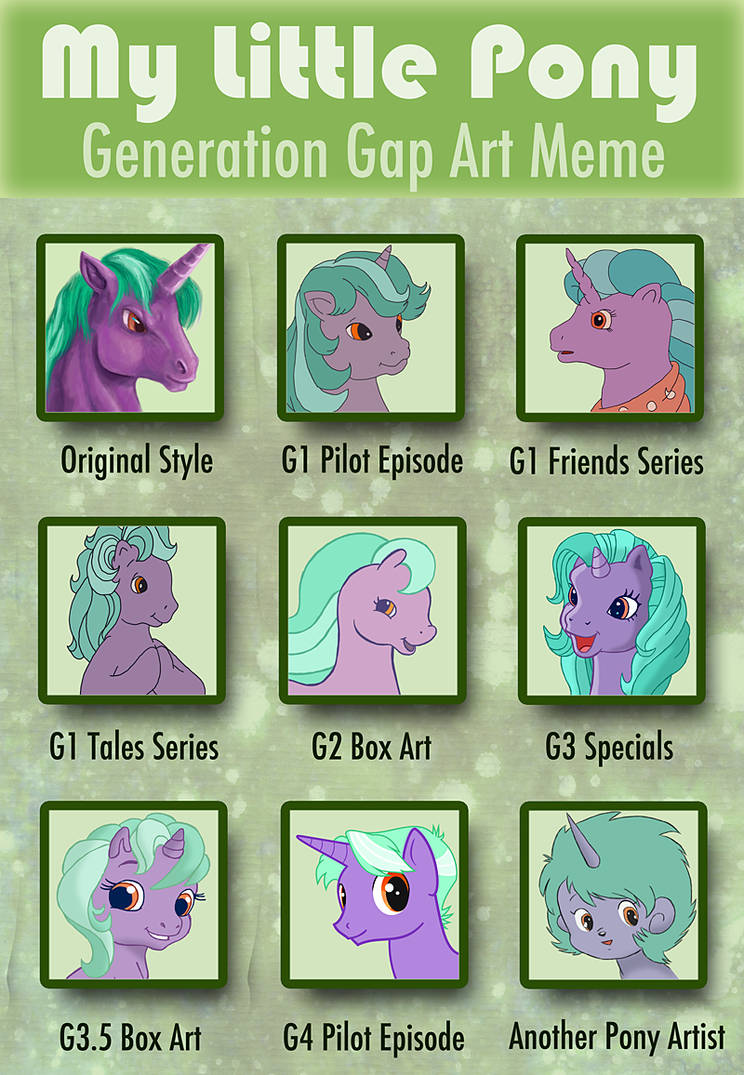 Mlp Generations Compared MLP Generations Meme by Voodoo-Tiki on DeviantArt