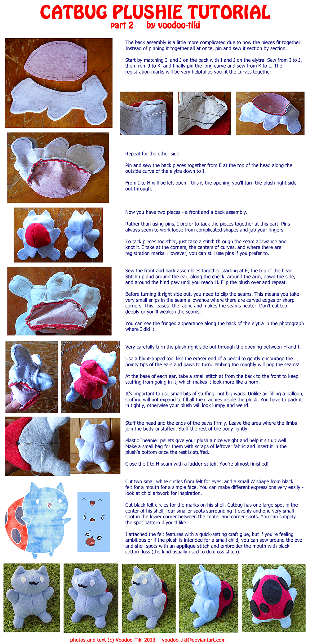 Catbug Plushie Tutorial part 2