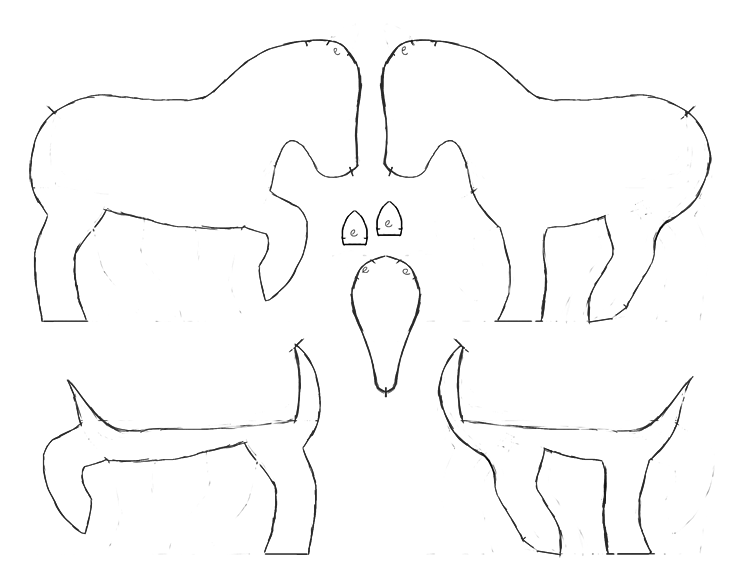 Felt pony pattern