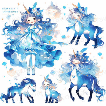 Blue Unicorn (Character #076)