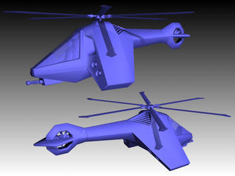Stealth Recon Helicopter