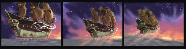 Storyboard Racket Ship Flying Ship :storyboard frames by VLAC on DeviantArt