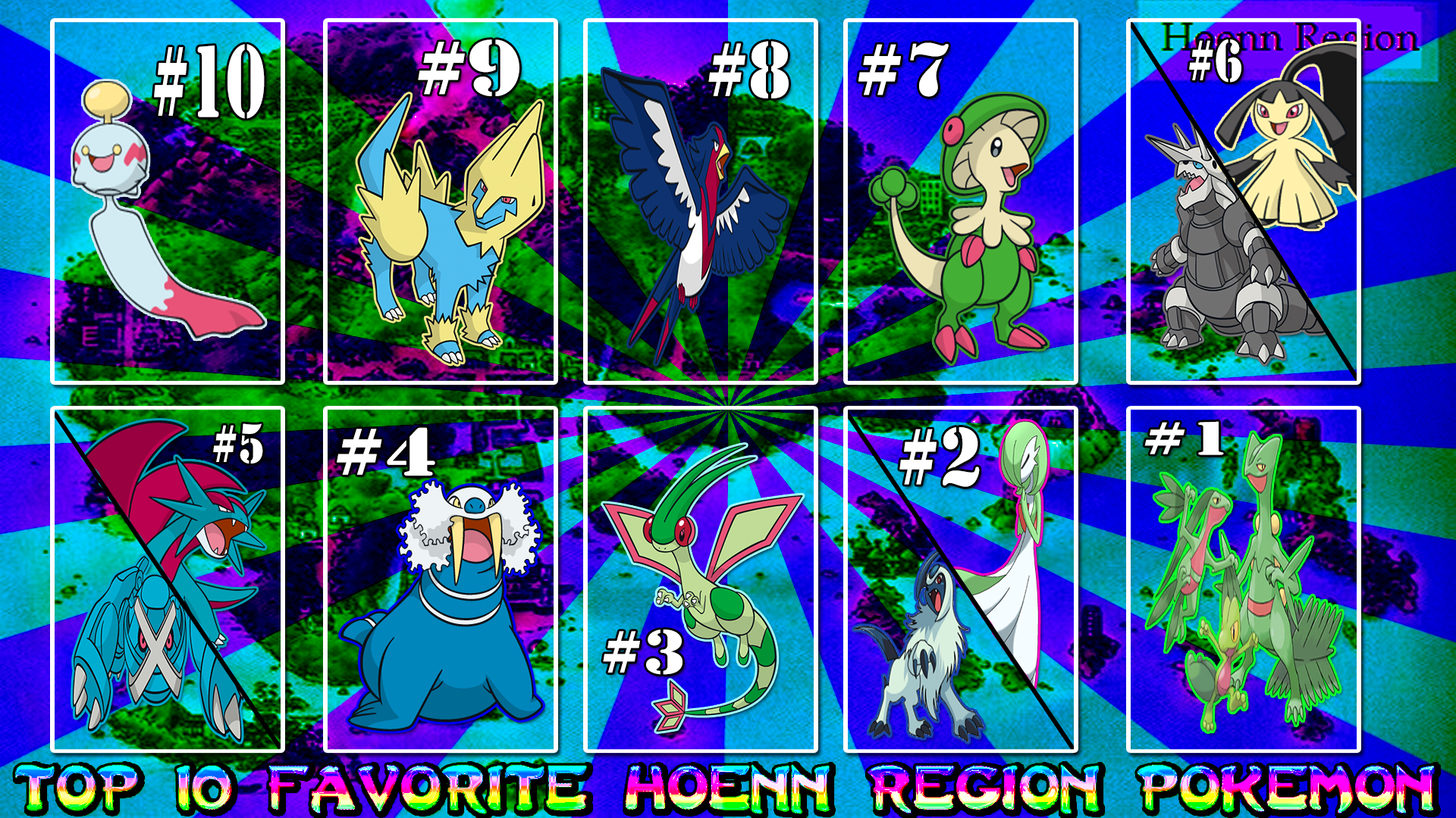 Hoenn Pokedex 3D, Omega Ruby and Alpha Sapphire by robbienordgren