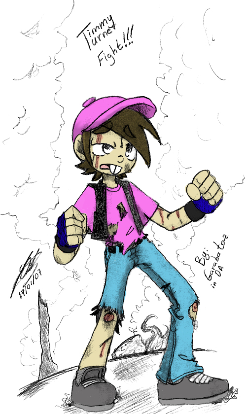 timmy turner fight colored