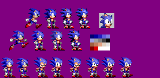 updated classic sonic sprites - sonic: not so friendly worlds by meozdox