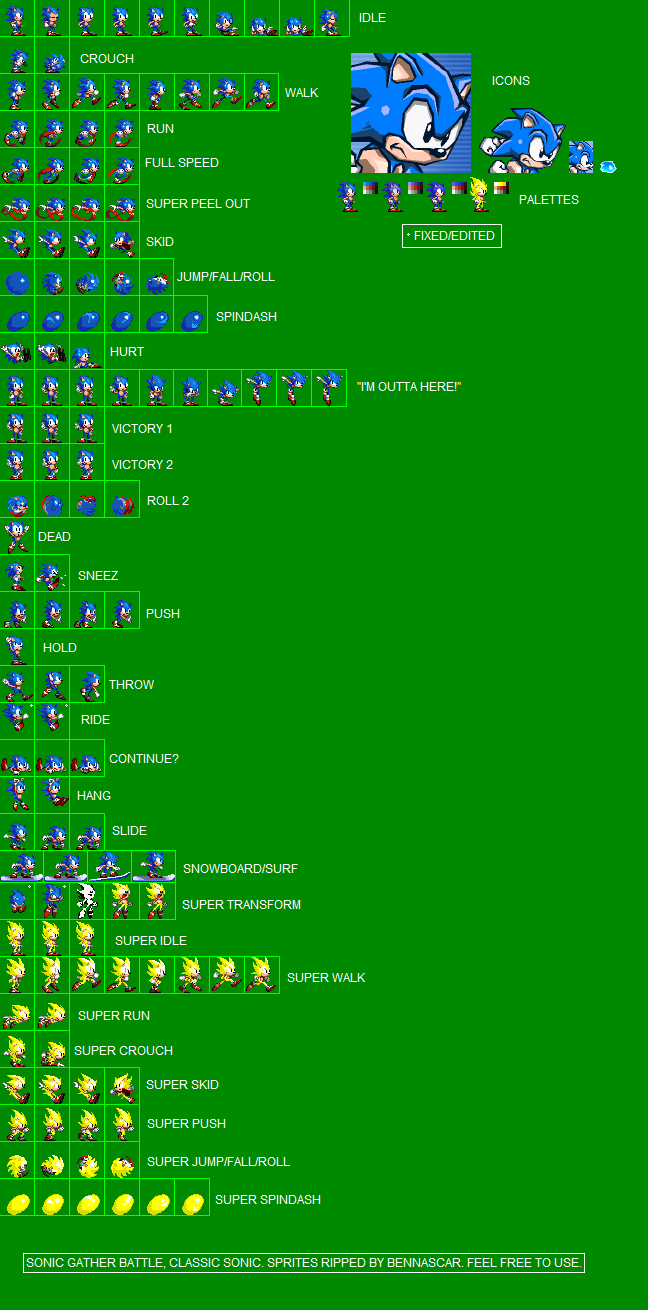The VG Resource - Sonicfan32's sprite rippings.
