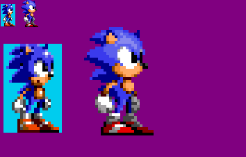 Sonic 3 Standing Sprite HD Remaster