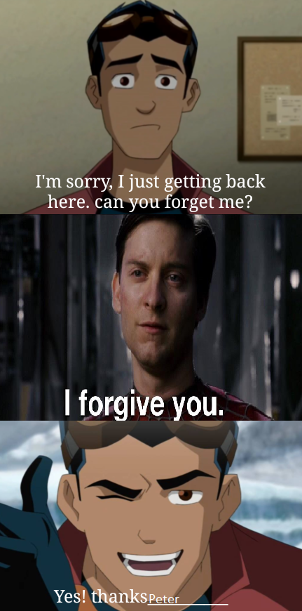 Spider Note Sorry Spider-Man Accents Of Rex's Apology by AaryaSpider on DeviantArt
