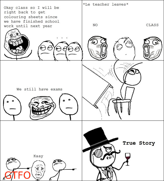 EXAMS ragecomic by xTeenageWasteLandx on DeviantArt